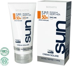 Духи, Парфюмерия, косметика Солнцезащитный крем для тела водостойкий SPF50+ - Bioearth Sun Crema SPF50+