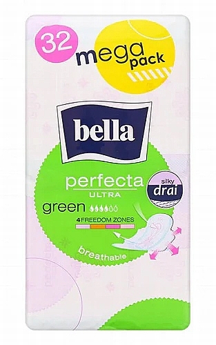 Прокладки Perfecta Ultra Green, 32 шт. - Bella — фото N1