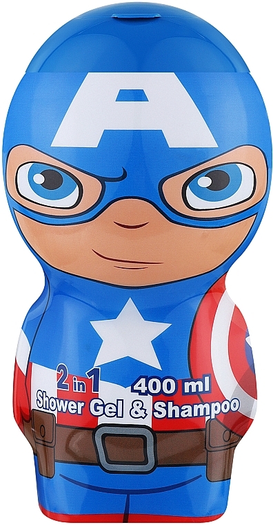 Air-Val International Marvel Captain America 2D - Гель для душа 2 в 1 — фото N1