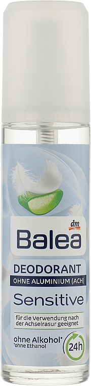 Дезодорант-антиперспирант с алоэ вера - Balea Sensitive Deodorant — фото N2