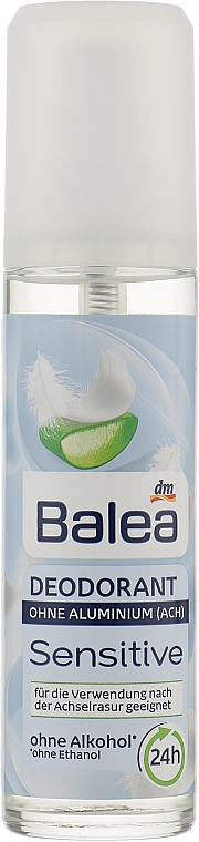 Дезодорант-антиперспірант з алое вера - Balea Sensitive Deodorant — фото N2