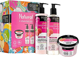 Духи, Парфюмерия, косметика Набор - Organic Shop Natural & Volume Hair Care (shm/280ml + cond/280ml + mask/250ml)