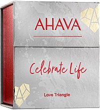 Набір - Ahava Celebrate Life Love Triangle (b/lot/40ml + h/cr/40ml + sh/gel/40ml) — фото N2