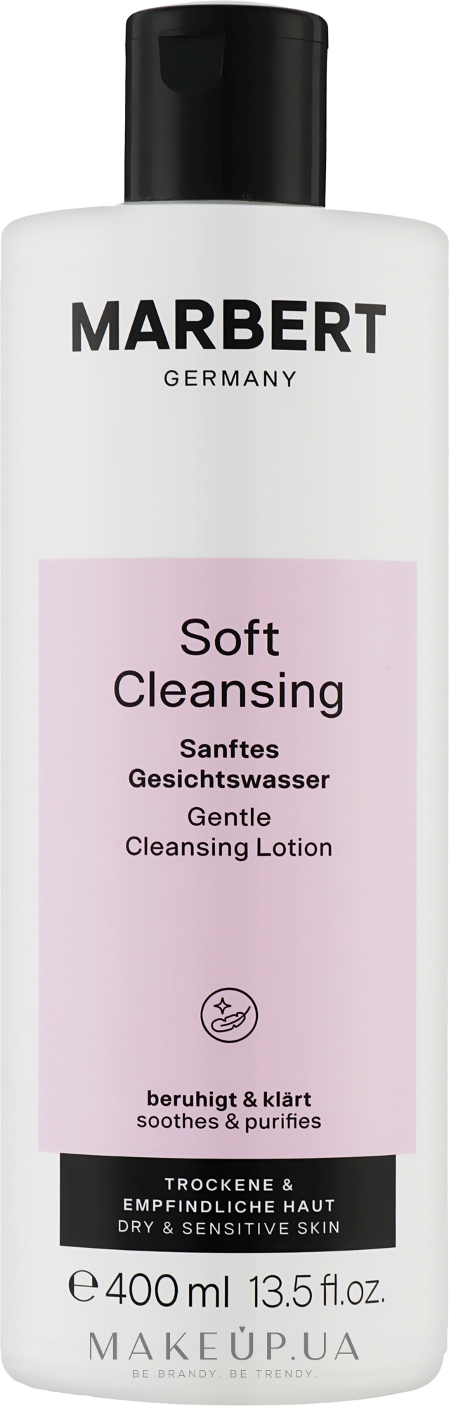 Ніжний лосьйон для чутливої та сухої шкіри - Marbert Soft Cleansing Sanftes Gesichtswasser — фото 400ml