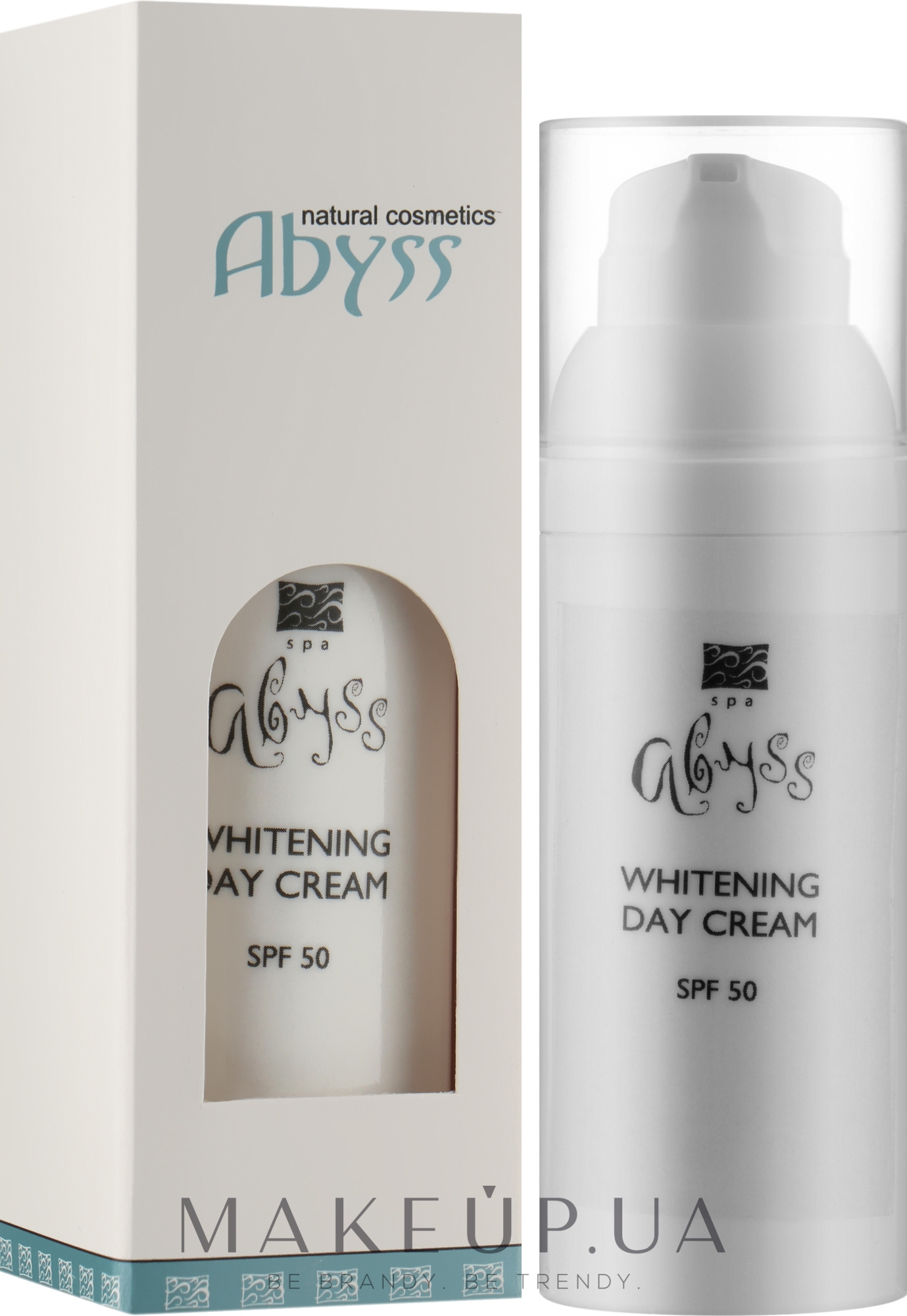 Отбеливающий фотозащитный крем - Spa Abyss Whitening Day Cream SPF 50 — фото 50ml