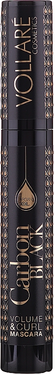 Объемная тушь для ресниц с аргановым маслом - Vollare Cosmetics Carbon Black — фото N1