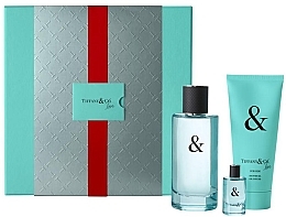 Духи, Парфюмерия, косметика Tiffany & Co Love For Him - Набор (edt/90ml + s/g/100ml + edt/mini/5ml)