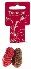 Парфумерія, косметика Резинки для волосся, 2 шт., коричнева і рожева - Donegal Ponytail Holder Woolly