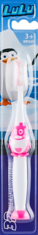 Детская зубная щетка "LuLu", мягкая, розовая - Modum