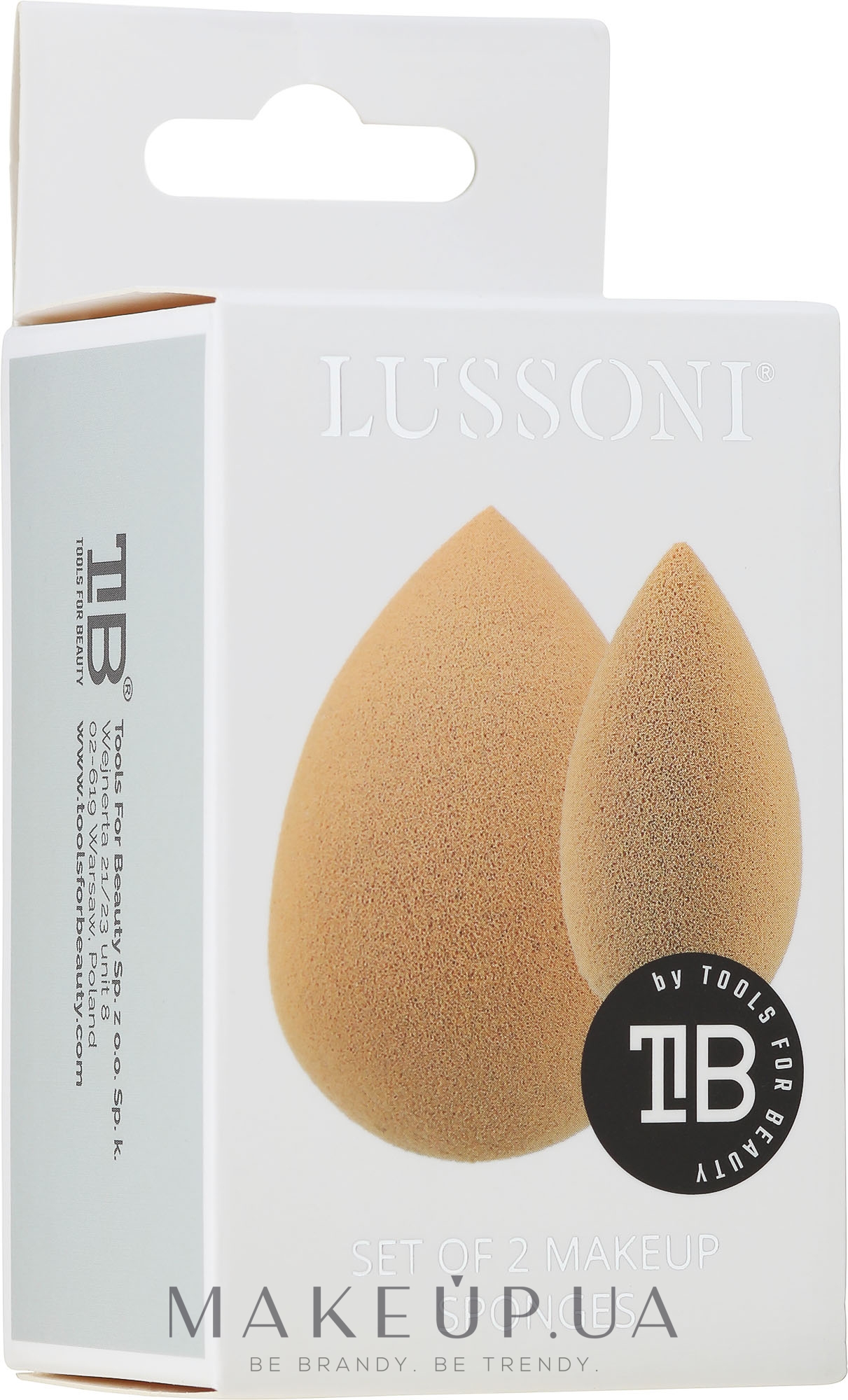 Спонж для макіяжу - Lussoni Raindrop Makeup Sponge Set — фото 2шт