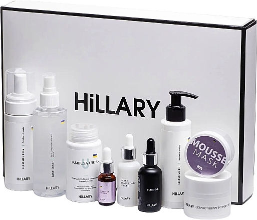 Набор для ухода за сухой и чувствительной кожей, 9 продуктов - Hillary Perfect 9 — фото N1