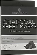 Парфумерія, косметика Маска для обличчя - Skin Academy Charcoal Sheet Masks