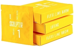 Перманентный препарат для бровей - Sculptor Flexi Line Brow Lifting №1 (саше) — фото N1