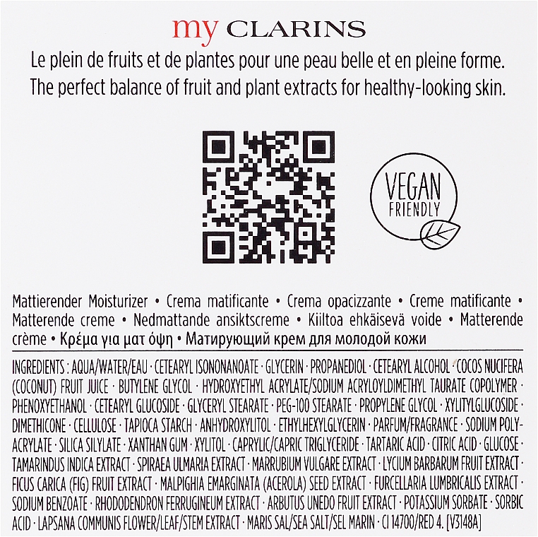 Матирующий увлажняющий крем для жирной кожи - Clarins My Clarins Re-Boost Matifying Hydrating Cream — фото N3