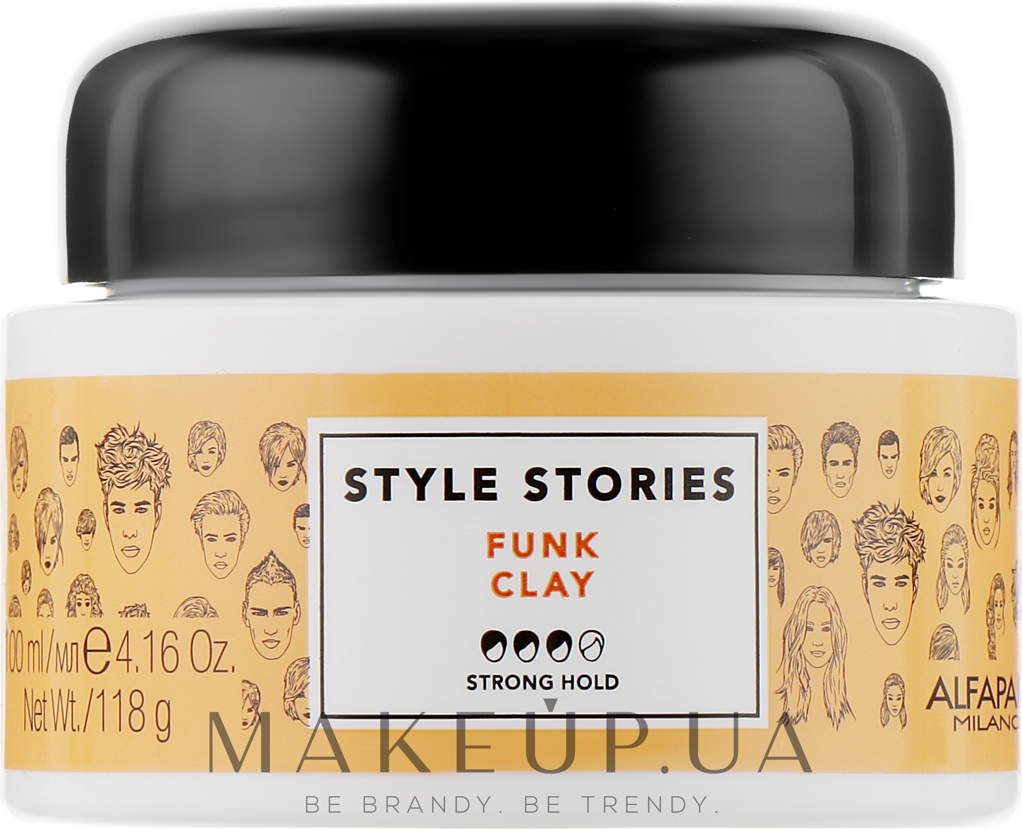 Помада для укладки волос сильной фиксации - Alfaparf Style Stories Funk Clay — фото 100ml