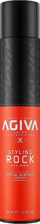 Спрей для укладання волосся - Agiva Styling Hair Spray Rock Mega Strong Orange 02 — фото N1
