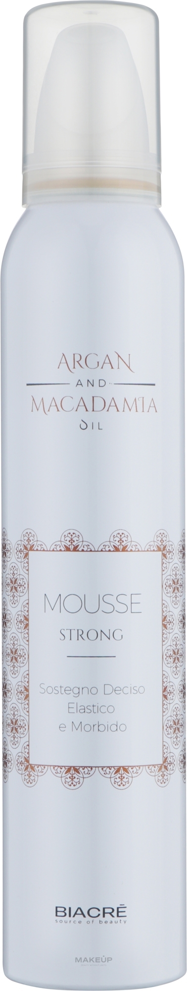 Пінка-мус для укладання "Арганія та макадамія" - Biacre Argan and Macadamia Mousse Volume — фото 200ml