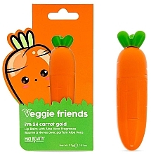 Бальзам для губ с экстрактом моркови - Mad Beauty Veggie Friends Carrot Lip Balm — фото N1