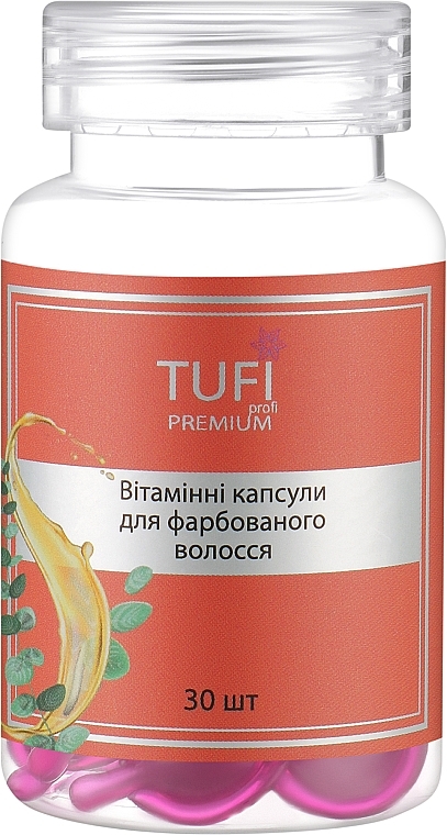 Витаминные капсулы для окрашенных волос - Tufi Profi Premium — фото N1