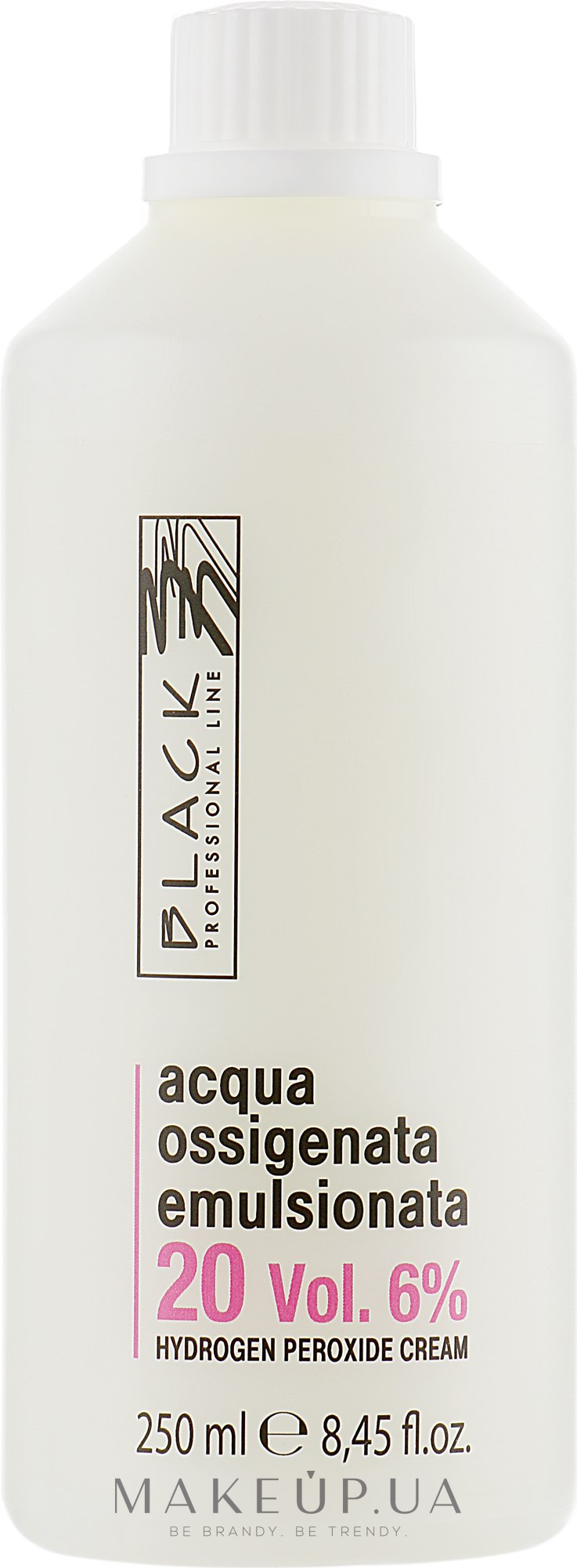 Емульсійний окислювач 20 Vol. 6 % - Black Professional Line Cream Hydrogen Peroxide — фото 250ml