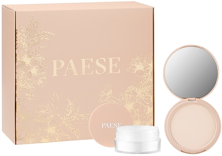 Набір - Paese Puff Cloud Set (pressed/powder/9.5g + loose/powder/5.3g) — фото N2