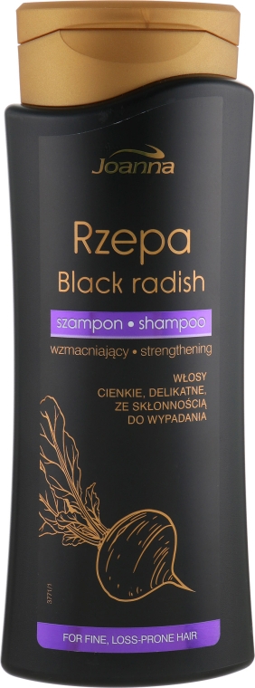 Укрепляющий шампунь для тонких волос - Joanna Black Radish Hair Shampoo — фото N3
