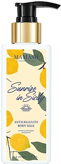 Антицеллюлитное молочко для тела - Mamash Sunrise in Sicily Anticellulite Body Milk — фото N1