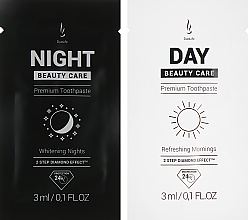 Парфумерія, косметика Набір зубних паст - DuoLife Day & Night Beauty Care (tooth/paste/2x3ml)