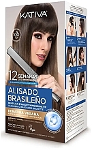 Парфумерія, косметика Набір, 6 продуктів - Kativa Brazilian Straightening Pro Dark Case