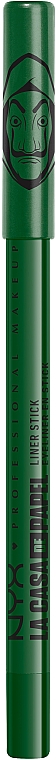 Водостійкий олівець для повік і тіла - NYX Professional Makeup La Casa De Papel Liner Stick — фото N1