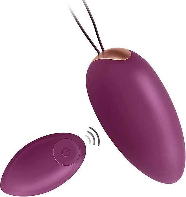 Віброяйце з пультом, фуксія - Engily Ross Garland 2.0 Vibrating Egg Remote Control USB — фото N2