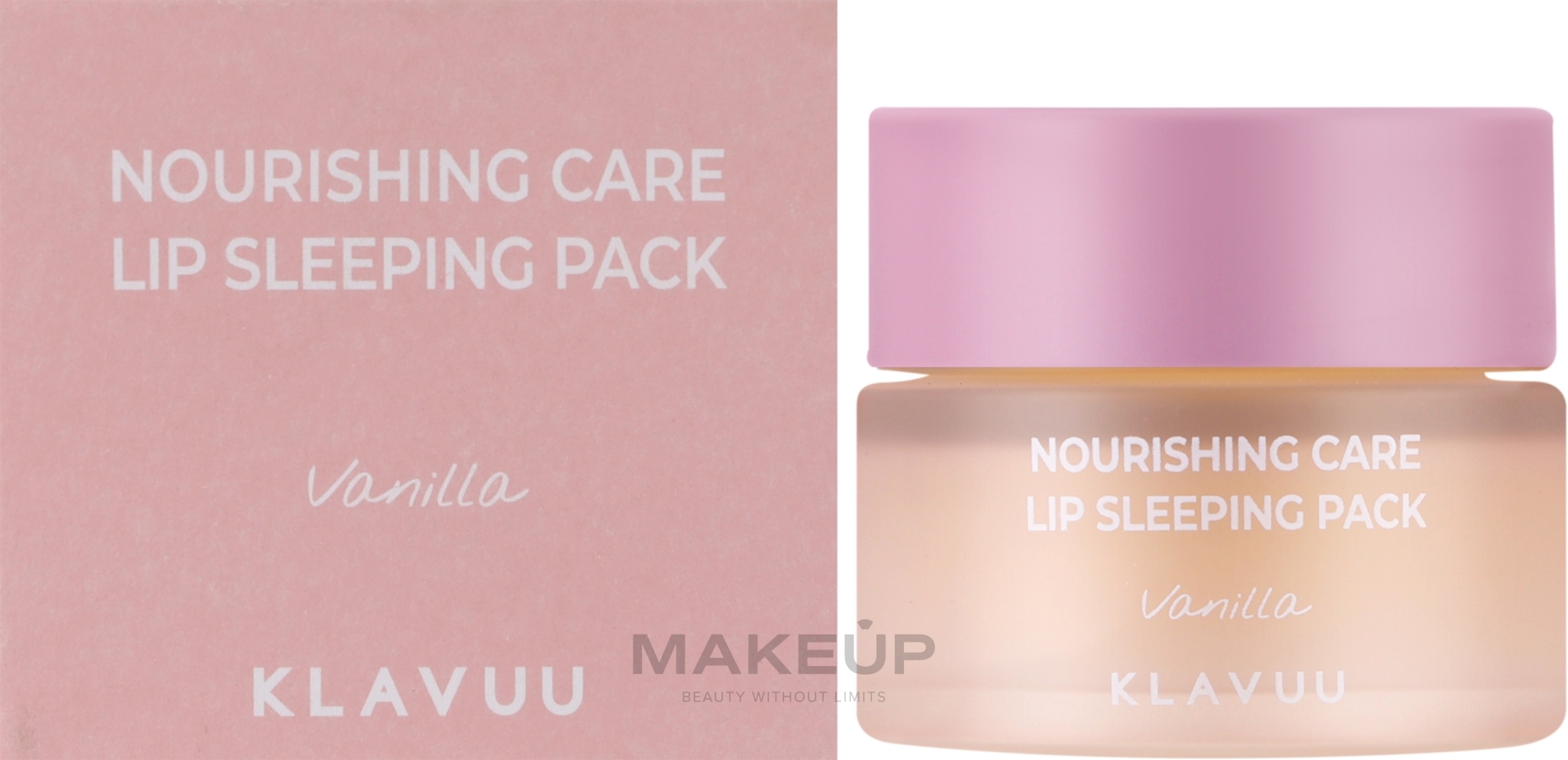 Ночная маска для губ с ароматом ванили - Klavuu Nourishing Care Lip Sleeping Pack Vanilla — фото 20g