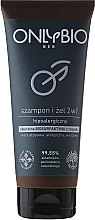 Парфумерія, косметика Гіпоалергенний шампунь-гель для душу - Only Bio Men 2 in 1 Shampoo & Gel