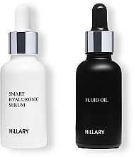 Духи, Парфюмерия, косметика Набор для ухода за кожей лица - Hillary Deep Hydration And Skin Regeneration (ser/30 ml + fluid/30ml)