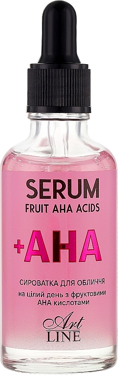 Сироватка для обличчя з фруктовими АНА кислотами - Art Line Serum Fruit AHA Acids