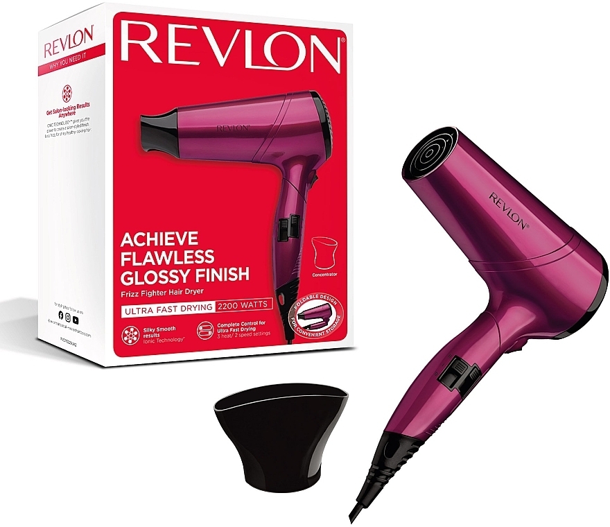 Фен для волос - Revlon Perfect Heat Frizz Fighter RVDR5229E2 Pink — фото N8