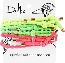 Набор разноцветных резинок для волос UH717704, 6 шт - Dulka  — фото N1