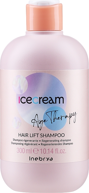 Регенерирующий шампунь для зрелых и пористых волос - Inebrya Ice Cream Age Therapy Hair Lift Shampoo