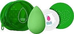 Набор - Beautyblender Besties Starter Set Bio Pure (sponge/1pcs + soap/16g + cleans/mat/1pcs + bag) — фото N1