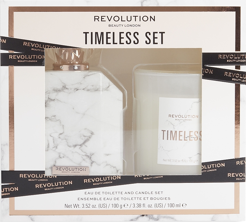 Revolution Beauty Timeless - Набір (edt/100ml + candle/100g) — фото N1