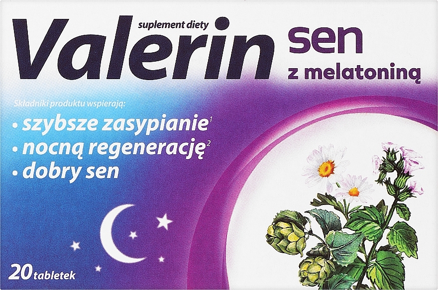 Дієтична добавка в таблетках - Aflofarm Valerin Sen — фото N1