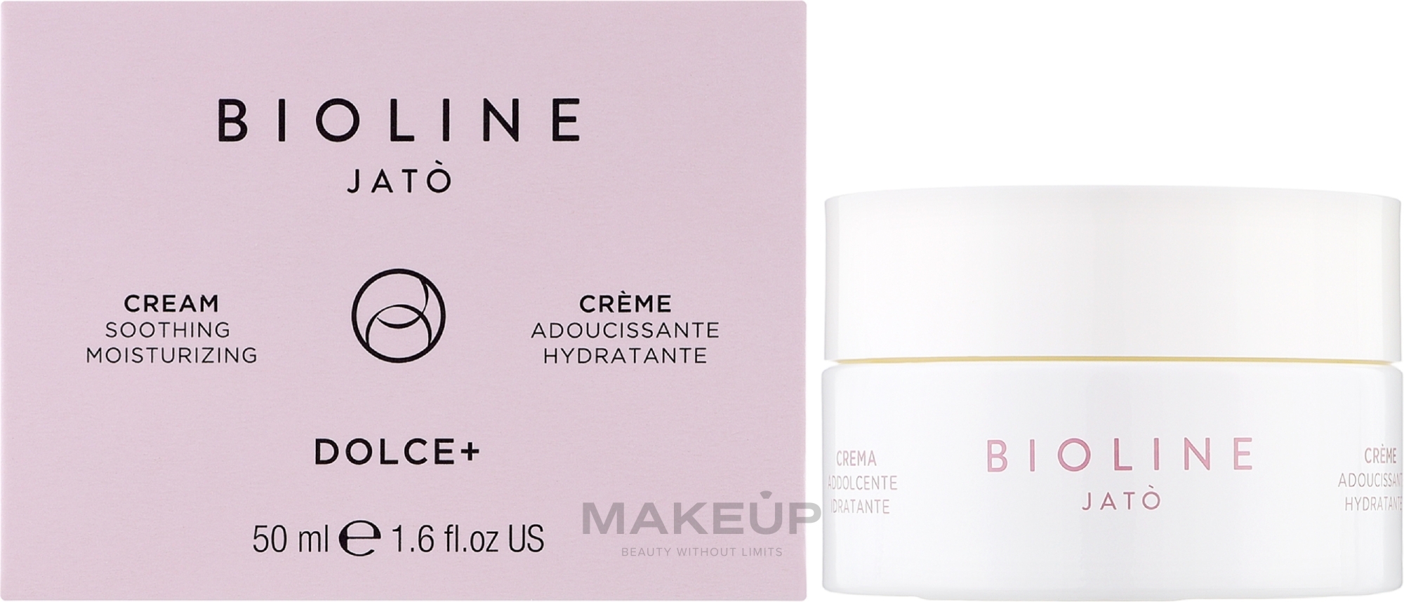 Крем успокаивающий, увлажняющий для лица - Bioline Jato Dolce+ Cream Soothing Moisturizing — фото 50ml