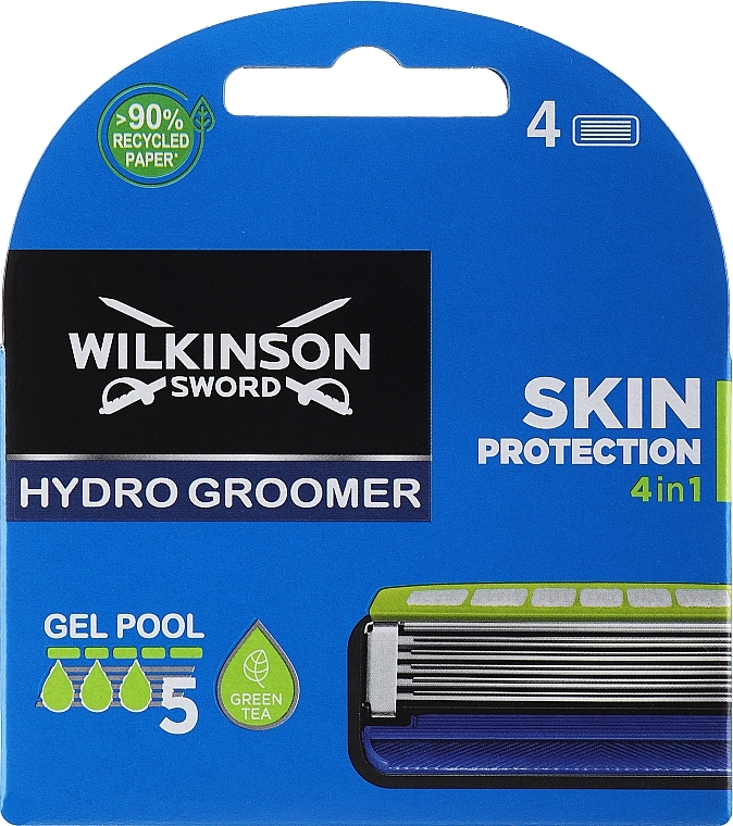 Сменные кассеты для бритья, 4шт - Wilkinson Sword Hydro 5 Groomer Power Select