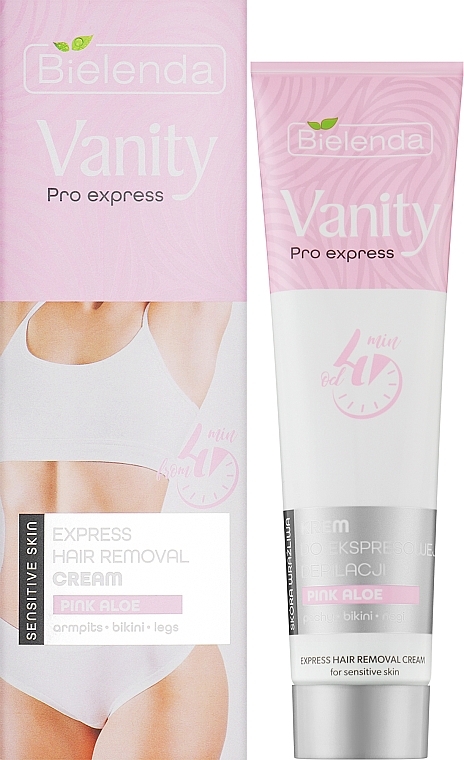 Крем для экспресс-депиляции с экстрактом розового алоэ - Bielenda Vanity Pro Express Hair Removal Cream Pink Aloe — фото N2