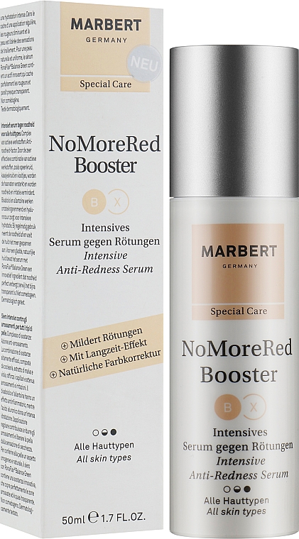 Сироватка проти почервоніння - Marbert NoMoreRed Booster Anti-Redness Serum — фото N2