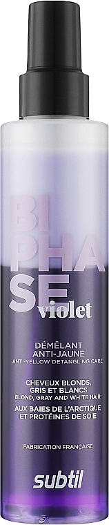 Фіолетовий спрей-кондиціонер для світлого волосся - Laboratoire Ducastel Subtil Biphase Violet — фото N1