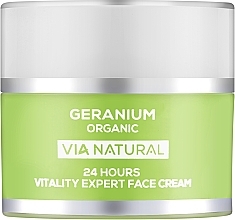 Экспертный крем для лица для жизненной энергии 24ч "Герань Органик" - BioFresh Via Natural Geranium Organic 24H Vitality Expert Face Cream — фото N1