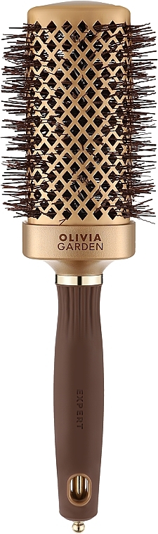 Термобрашинг, 50 мм - Olivia Garden Expert Blowout Straight Wavy Bristles Gold & Brown — фото N1