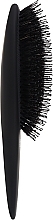 Щетка массажная для волос, комбинированная щетина, черная - Olivia Garden Expert Care Curve Boar & Nylon Bristles Matt Black — фото N2
