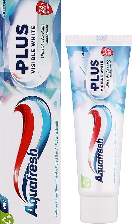 Зубна паста "Видимий ефект" - Aquafresh Plus Visible White — фото N9